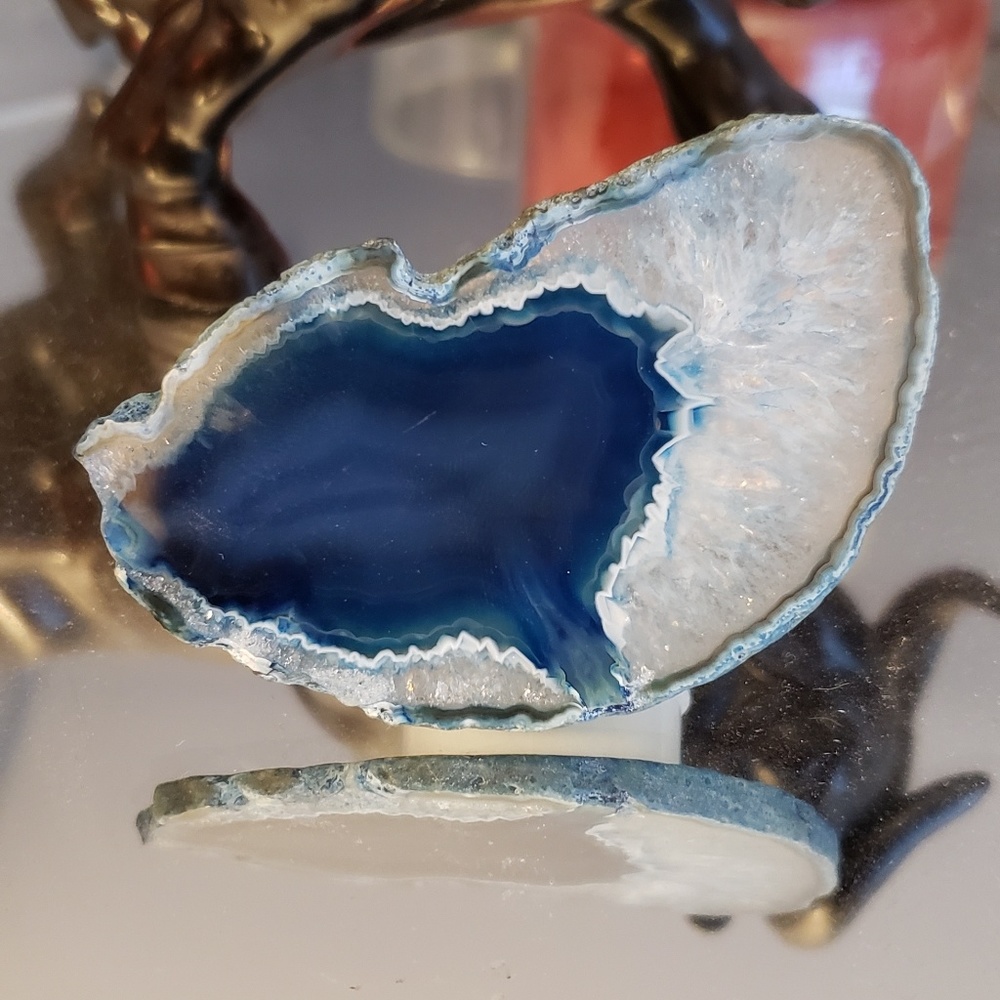 Real geode night light